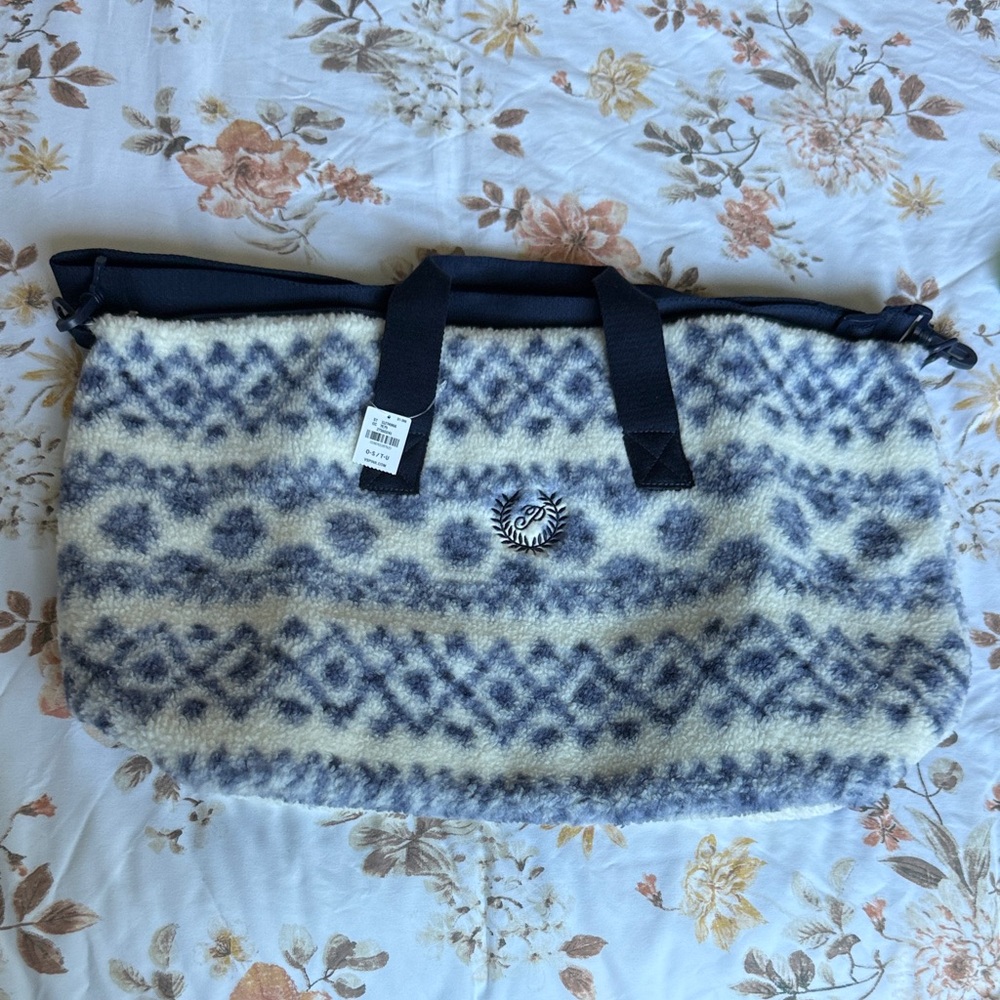 PINK Sherpa tote bag
